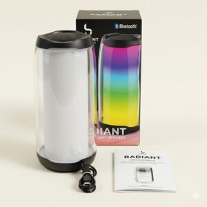 Bass Jaxx Radiant Wireless LED Speaker